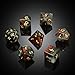 DNDND Bloodstone DND Dice Set DNDND 7 PCS Natural Stone DD Dice with Gorgeous Gift Case for Dungeons and Dragon Tabletop Game Bloodstone - Image 4