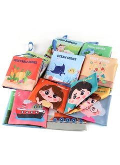 Generic 4-Page 8-side Theme Baby Cloth Book For Babies Aged 0-3-Color:4 Pages, 8 Sides, Transportation Cloth Book 16g  - Image 4