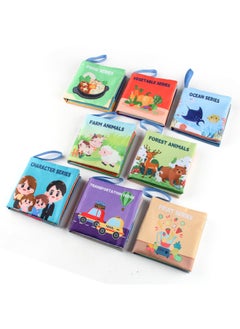 Generic 4-Page 8-side Theme Baby Cloth Book For Babies Aged 0-3-Color:4 Pages, 8 Sides, Transportation Cloth Book 16g  - Image 3
