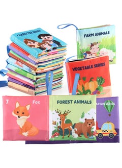Generic 4-Page 8-side Theme Baby Cloth Book For Babies Aged 0-3-Color:4 Pages, 8 Sides, Transportation Cloth Book 16g  - Image 2