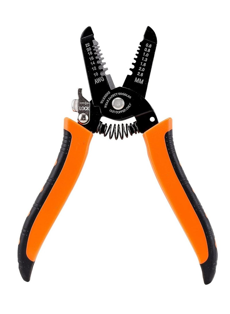 7in Wire Stripper Cutter Crimper, Copper Wire Stripping Tool And Multi-Function Hand Tool，Professional Handle Design And Refined Craftsmanship - Image 1