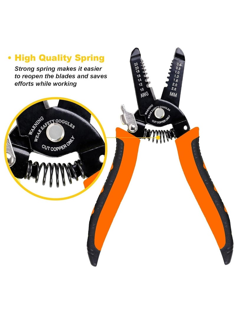 7in Wire Stripper Cutter Crimper, Copper Wire Stripping Tool And Multi-Function Hand Tool，Professional Handle Design And Refined Craftsmanship - Image 5