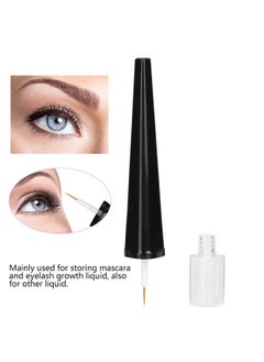 Zerodis Empty Eyelash Tube 25Pcs 5Ml Clear Refillable Plastic Mascara Container With Rubber Stopper Empty Eyeliner Wand Bottle For Castor Oil And Diy Cosmetics Beauty Tool  - Image 2