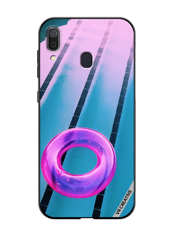 VR CREATIVE Protective Case Cover For Samsung Galaxy A30 Pink Tube Design Multicolour - Image 1