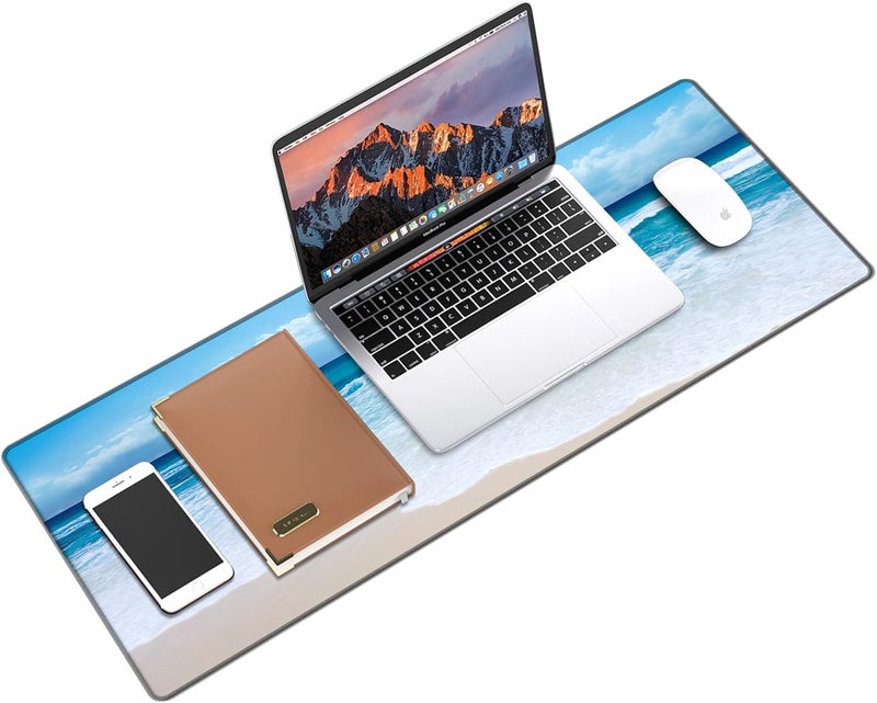 Galdas Gaming Mouse Pad XXL XL Large Long Extended Big Mousepad Non-Slip Rubber Keyboard Mouse Pad with Stitched Edges for Laptop Home Office (31.5x11.8x0.08 Inch) … (Wave 2025) - Image 3