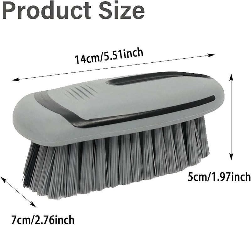 GoodTool Carpet and Upholstery Cleaning Brush, Car Scrubbing Carpet Brush, Leather Brush Auto Scrub Brushes, Leather Seat Brush (Gray) - Image 2