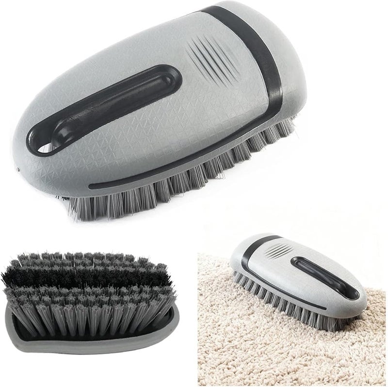 GoodTool Carpet and Upholstery Cleaning Brush, Car Scrubbing Carpet Brush, Leather Brush Auto Scrub Brushes, Leather Seat Brush (Gray) - Image 1