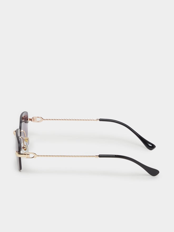 ستايلي نظارات شمسية مستطيلة مستقطبة بدون إطار - Image 4