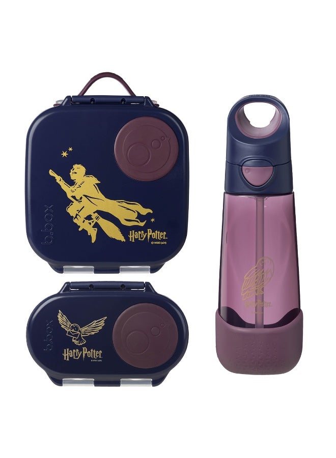 b.box مجموعة B.Box هاري بوتر للأطفال – صندوق غداء مقاوم للتسرب، زجاجة تريتان سعة 600 مل وصندوق وجبات خفيفة | خالي من BPA، مدمج ومتين | مثالي للمدرسة والسفر ووجبات خفيفة في مرحلة ما قبل المدرسة - Image 2
