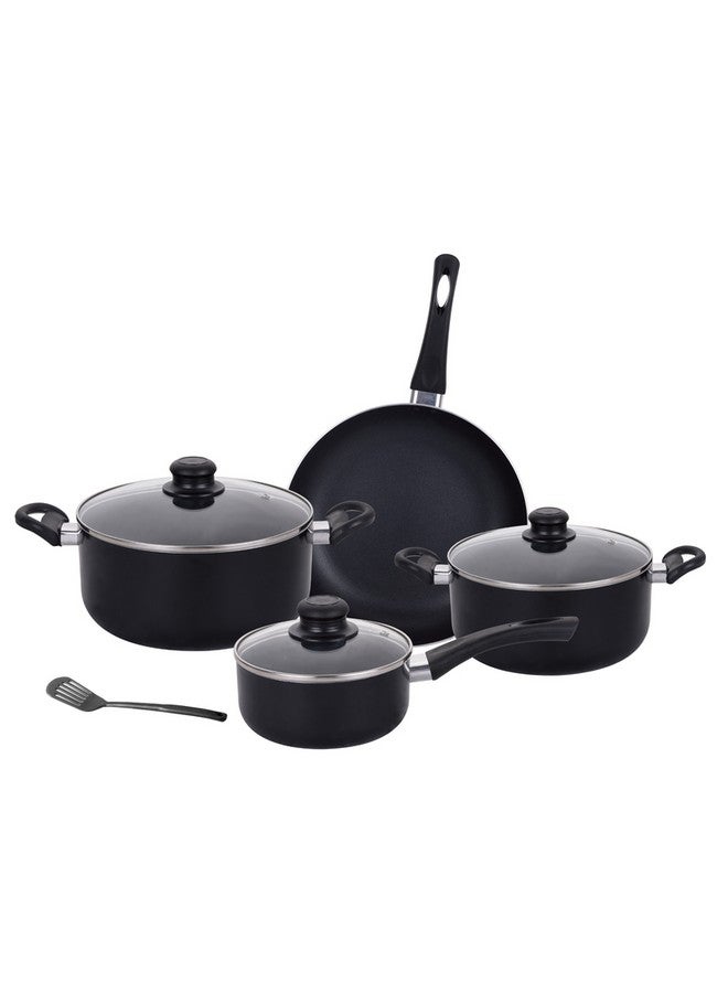 PARFAIT 8-Piece High Quality Cookware Set Black 28 x 14.5 x 53.5 cm HS-6008-01B