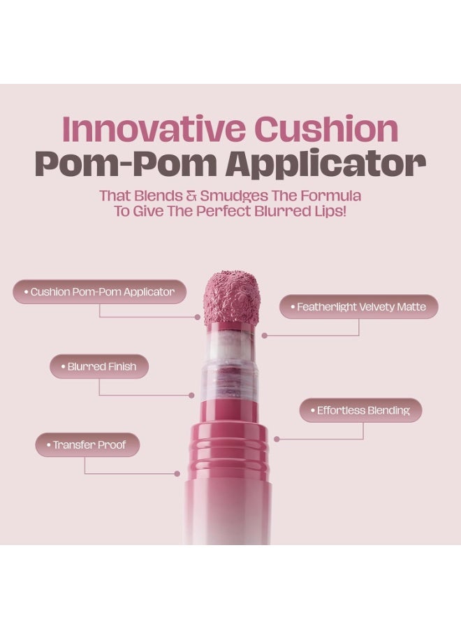 LAMIOR Blurry Fudgy Matte Lip Tint - Long Lasting, Transfer Proof & Hydrating Lip Tint, Enriched with Jojoba Oil, Almond, Mango,Cocoa & Coffee Extracts with Cushion Applicator, (Honeycomb, 4 ML) - Image 2
