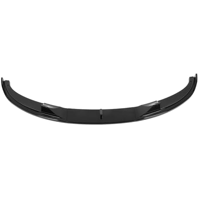 Yechiry 3Pcs Front Bumper Lip Spoiler, Compatible with 5 Series E60 E61 M Sport 2004-2010 Front Bumper Spoiler Splitter Lip Black, Splitter Air Dam Chin Protector (Glossy Black) - Image 1