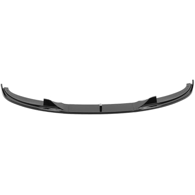 Yechiry 3Pcs Front Bumper Lip Spoiler, Compatible with 5 Series E60 E61 M Sport 2004-2010 Front Bumper Spoiler Splitter Lip Black, Splitter Air Dam Chin Protector (Glossy Black) - Image 2