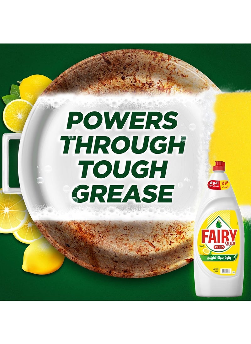 Fairy Plus Dishwashing Liquid Alternative Power To Bleach Lemon 600ml Pack of  - Image 3