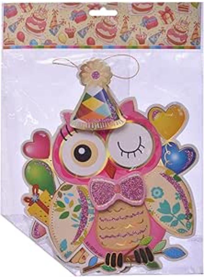 GTG TOYS Colorful Owl Sticker For Party Decoration  Multi Color - Image 3