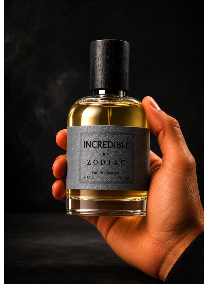 زودياك عطر زودياك إنكريديبل أو دو بيرفيوم 100 مل | عطر فاخر للجنسين برائحة العنبر البحري مع الورد والفانيليا | عطر مميز يدوم طويلاً - Image 2