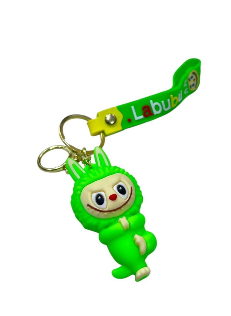 Labubu Keychain – Cute Cartoon Design 💚🔑 A distinctive keychain featuring the popular Labubu character, made of soft, high-quality silicone, with an attractive design and bright colors. Perfect as a keychain or bag decoration, it makes a cute and practical gift that adds a touch of fun to your everyday items!