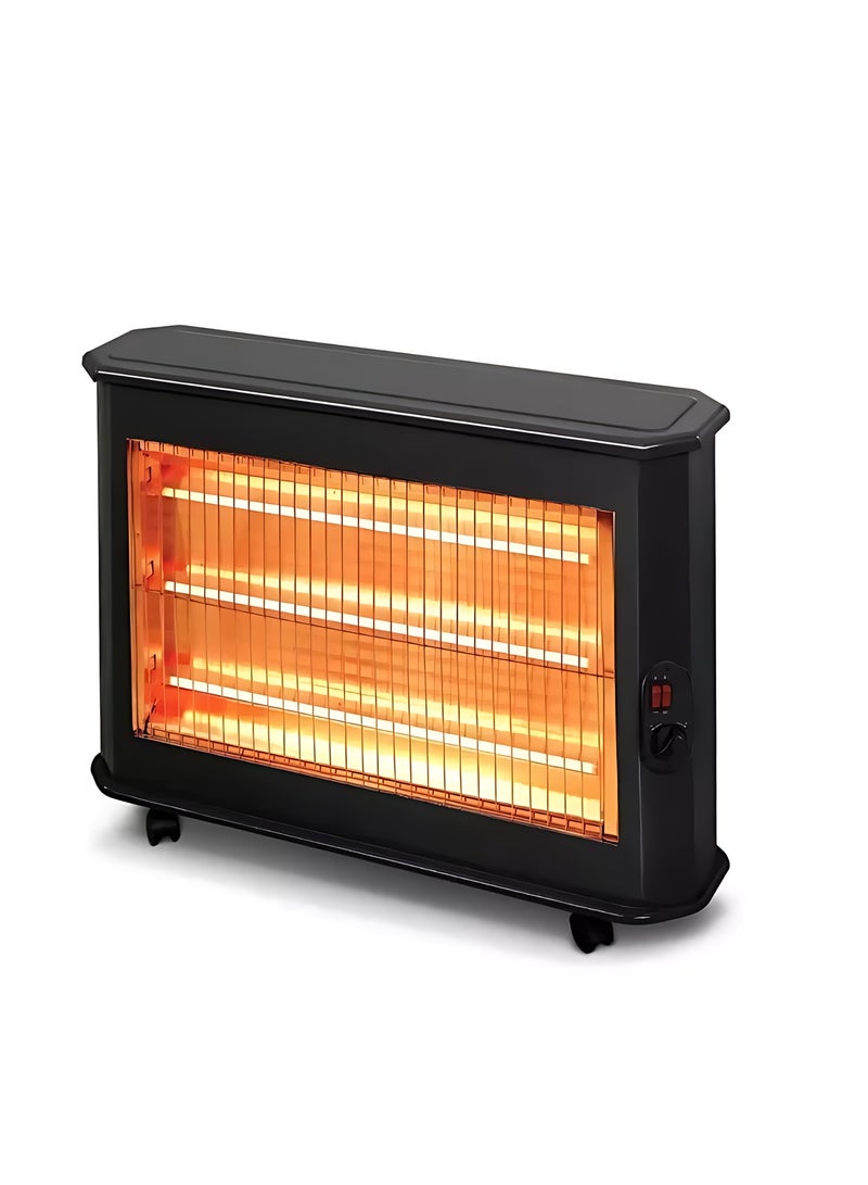 كومتيل دفاية كهربائية - 2000 واط - 3 انبوب كوارتز - أسود - SKS2700 - Image 2