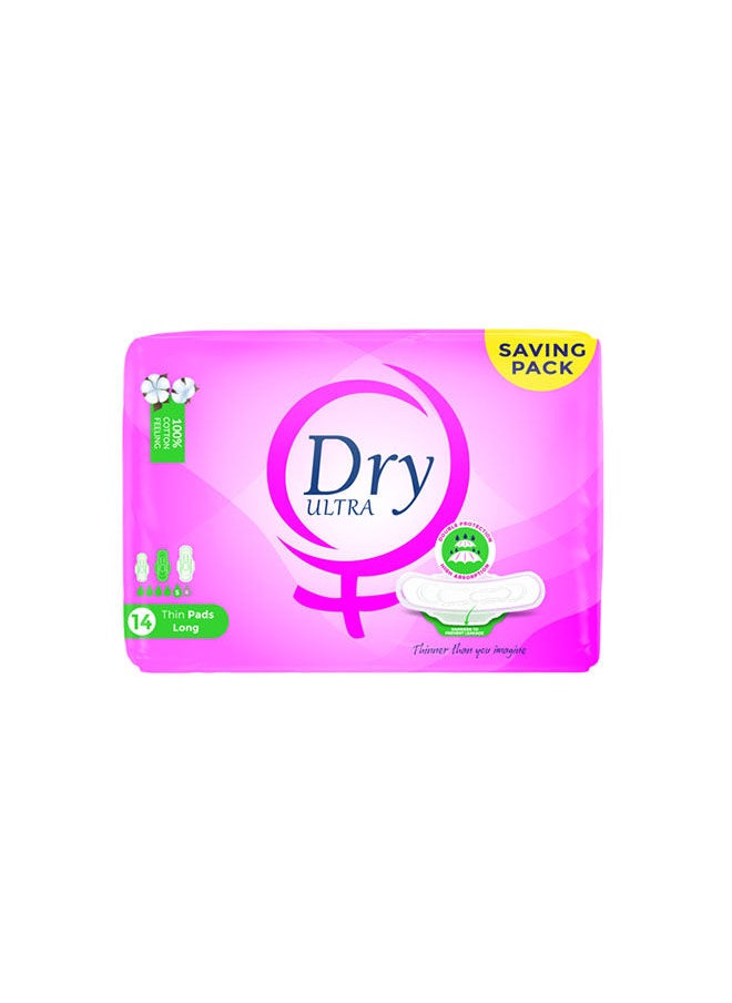 Dry - Ultra Thin - Saving Pack 14 Pads Long - Image 1
