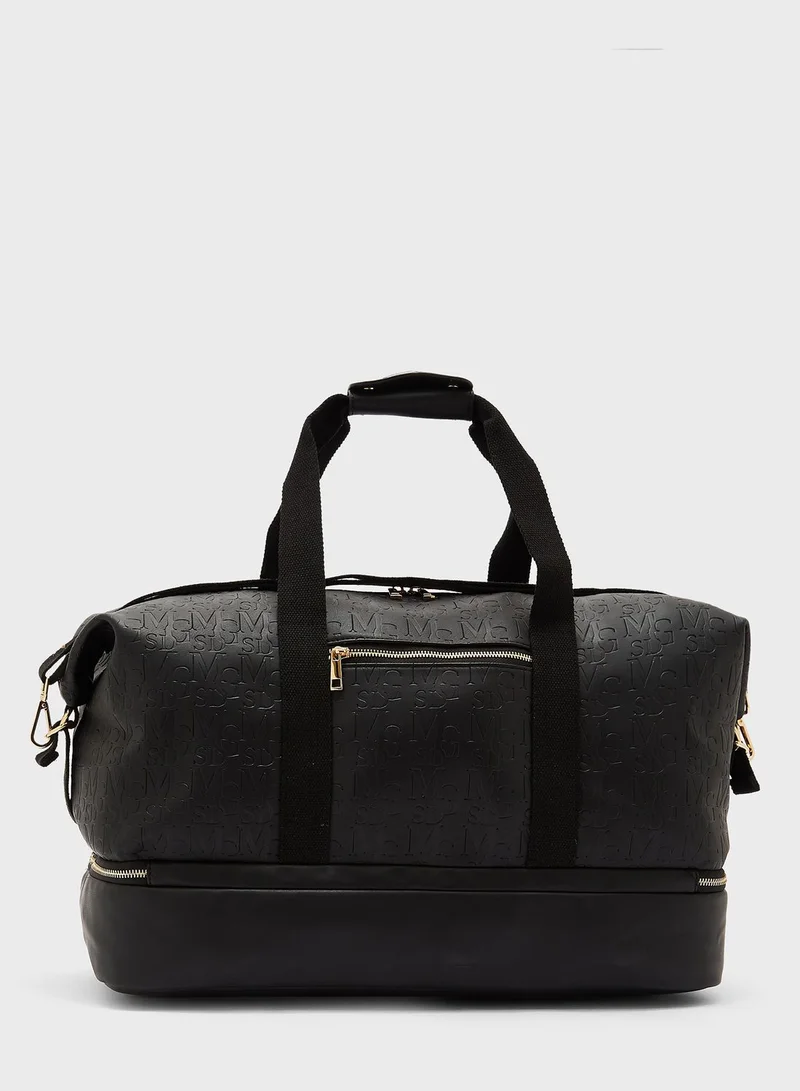 Missguided Msgd Emboss Duffel Bag