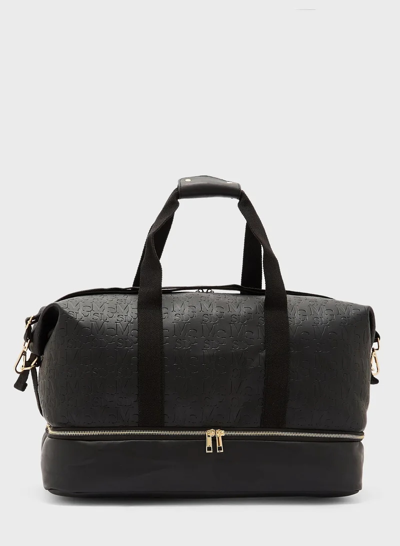 Missguided Msgd Emboss Duffel Bag