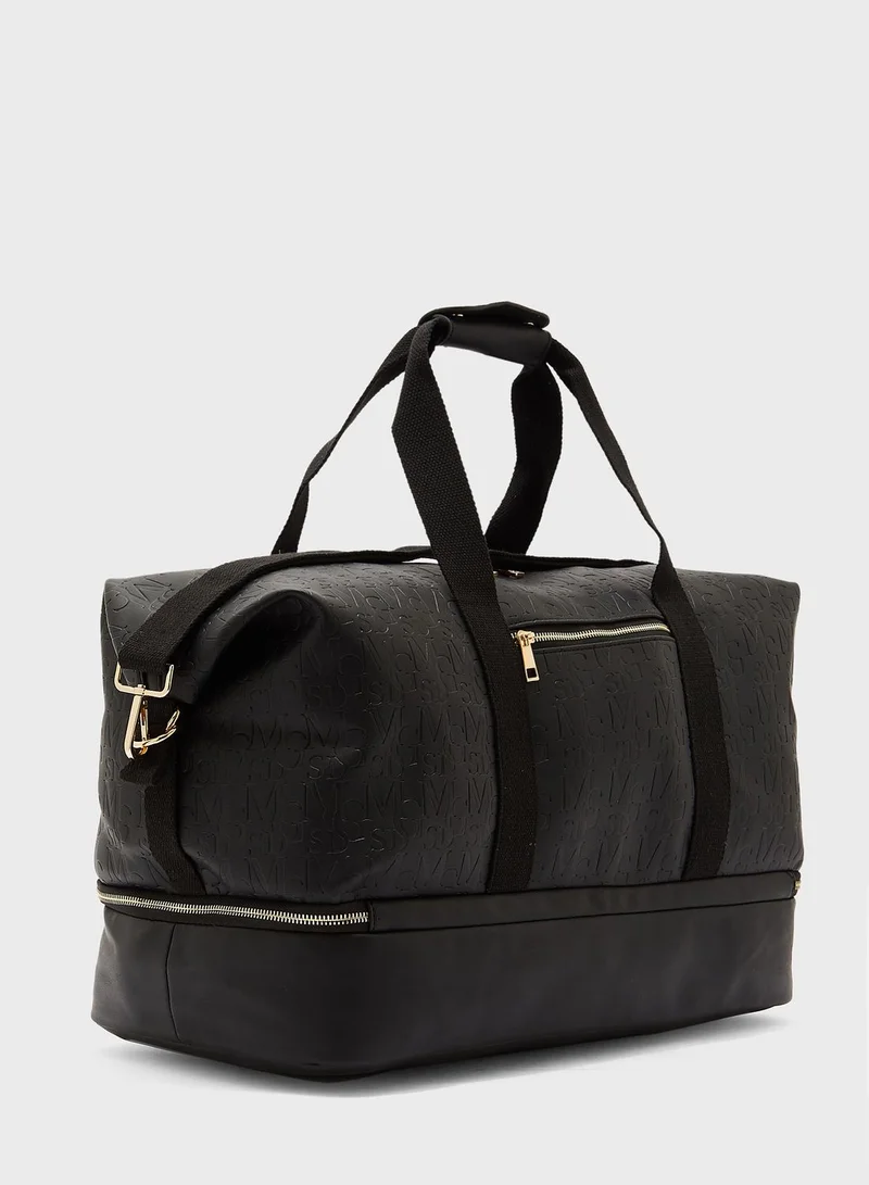Missguided Msgd Emboss Duffel Bag