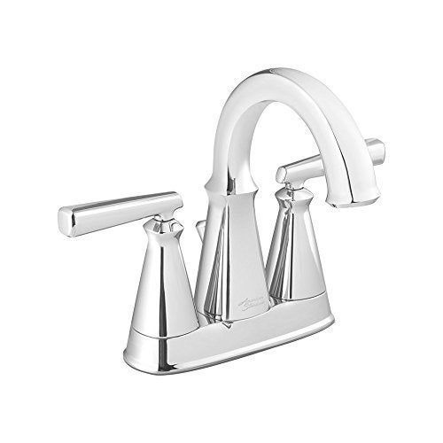 American Standard 7018201.002 Edgemere 4-Inch Centerset 2-Handle Bathroom Faucet, Brass, Polished Chrome - Image 1