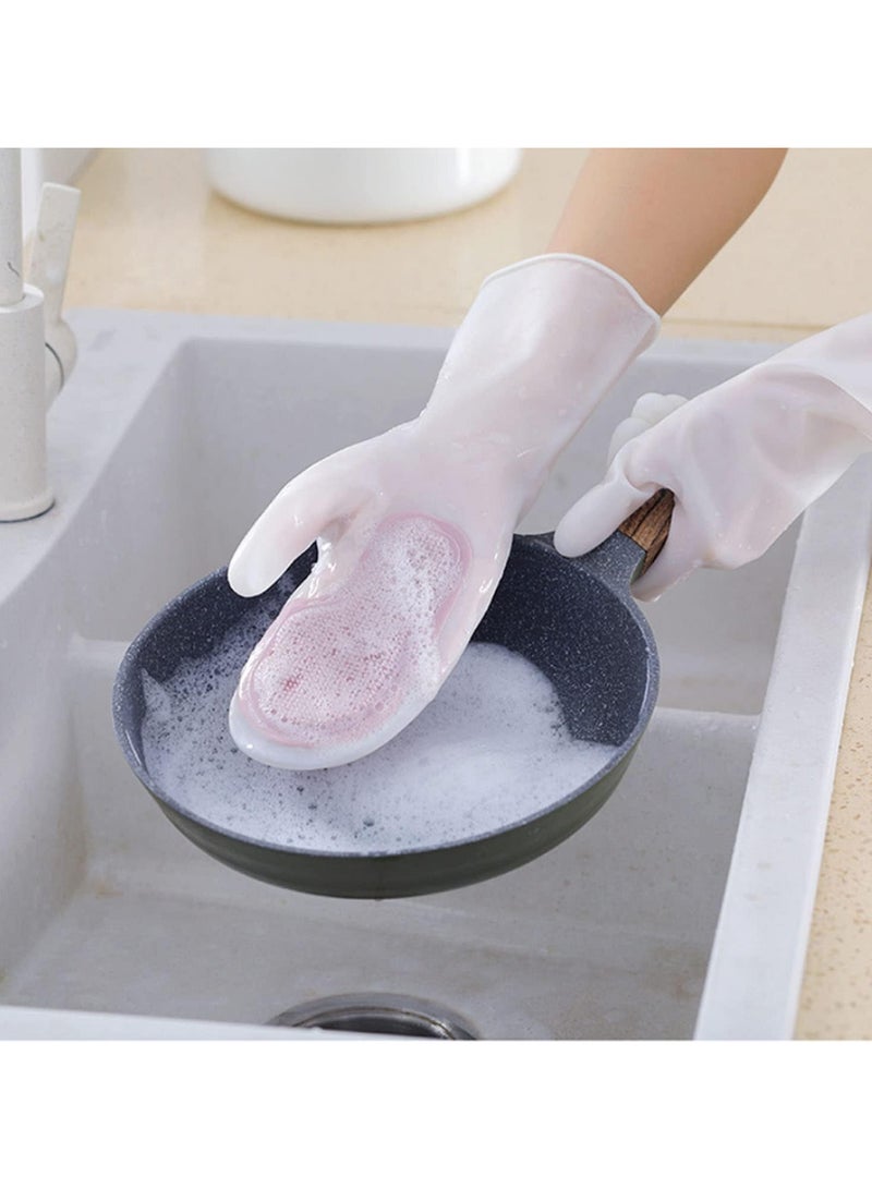 Magic Silicone Dishwashing Scrubber, Reusable Rubber Gloves, Kitchen Tool for Household,Dish Wash,Bathroom,Car - Image 2