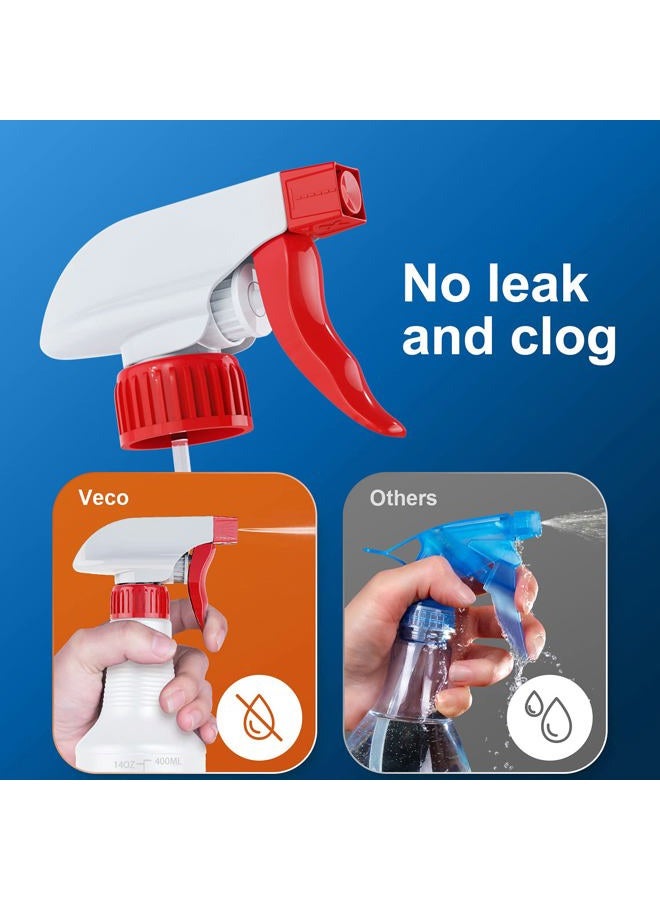 Veco Spray Bottle (5 Pack,16 Oz) with Measurements and Adjustable Nozzle(Mist & Stream Mode), HDPE Plastic Spray Bottles for Cleaning Solution, Household/Commercial/Industrial Use, No Leak and Clog - Image 4