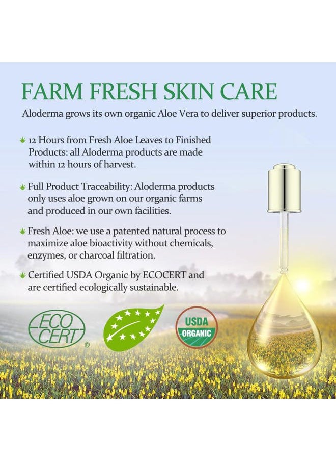 Aloderma Aloe Hand Cream with 66% Organic Aloe Vera for Men & Women, Non-Greasy Gentle Hand Cream for Dry, Cracked Hands, Moisturizing Aloe Working Hands Lotion with Shea Butter for Soft Hands, 2.1oz  - Image 5