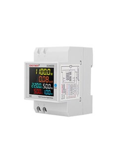 SINOTIMER SDM009 Din Rail Single-Phase Voltage Current Frequency Power Factor Electricity Multifunctional Meter, Model: AC250-450V Built-In
