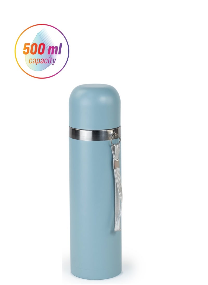 Nessan Thermos Flask 500ml - Insulated Vacuum Flask Bluish Gray  - Image 1