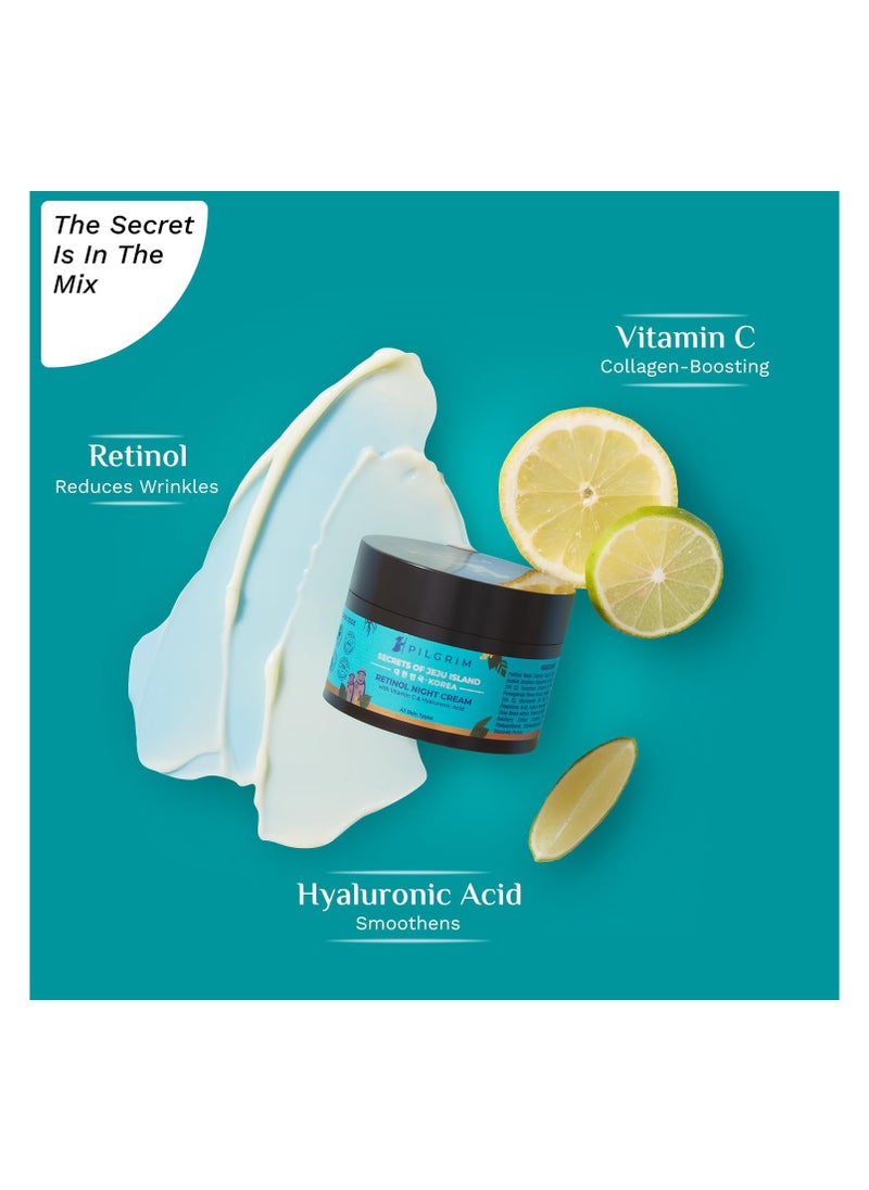 Korean Retinol Anti Aging Night Cream For Men & Women (50gm)