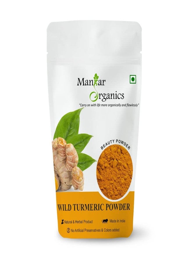 ManHar Organics Natural Wild Turmeric Powder 500gm | Turmeric powder for glowing skin | Kasturi Manjal for All Skin types - Image 1