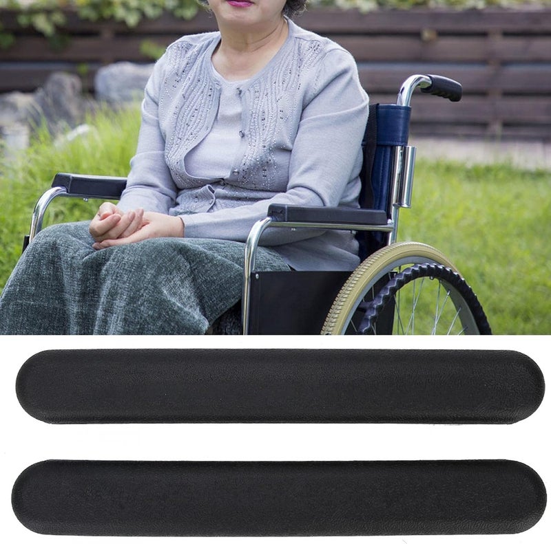 comfrt Wheelchair Armrest, Wheelchair Padded Armrest, Universal Arm Pads, Replacement Accessory with Screw, Desk Arm Manual Wheelchairs, Black - Image 5