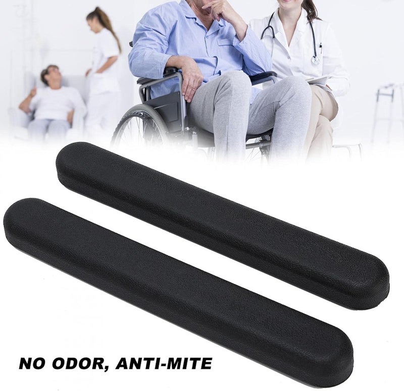 comfrt Wheelchair Armrest, Wheelchair Padded Armrest, Universal Arm Pads, Replacement Accessory with Screw, Desk Arm Manual Wheelchairs, Black - Image 4