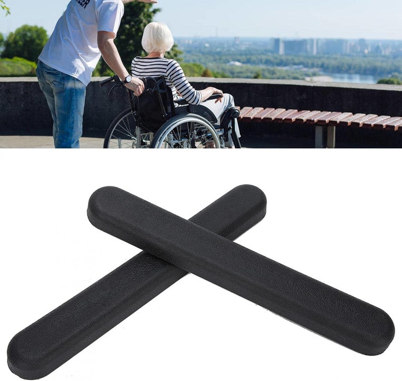 comfrt Wheelchair Armrest, Wheelchair Padded Armrest, Universal Arm Pads, Replacement Accessory with Screw, Desk Arm Manual Wheelchairs, Black - Image 2