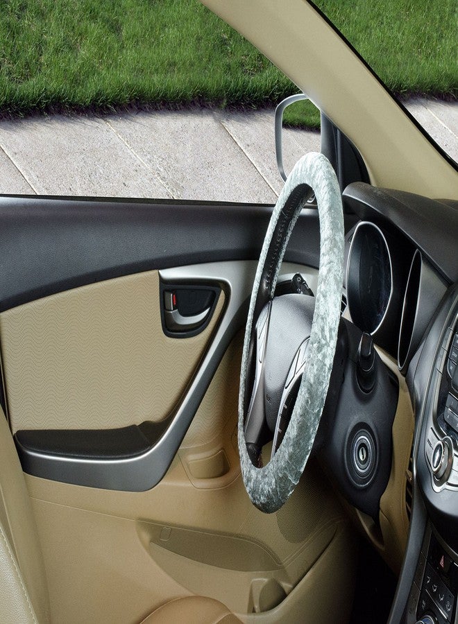 Custom Accessories 31104 Grey Stretch-On Steering Wheel Cover - Image 2