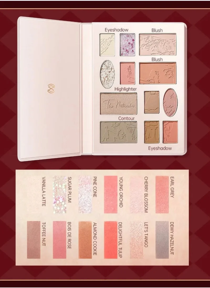 زيسي ZEESEA Nutcracker - Candy Cruise 12 Colors Makeup Palette 02 Rose Lake
