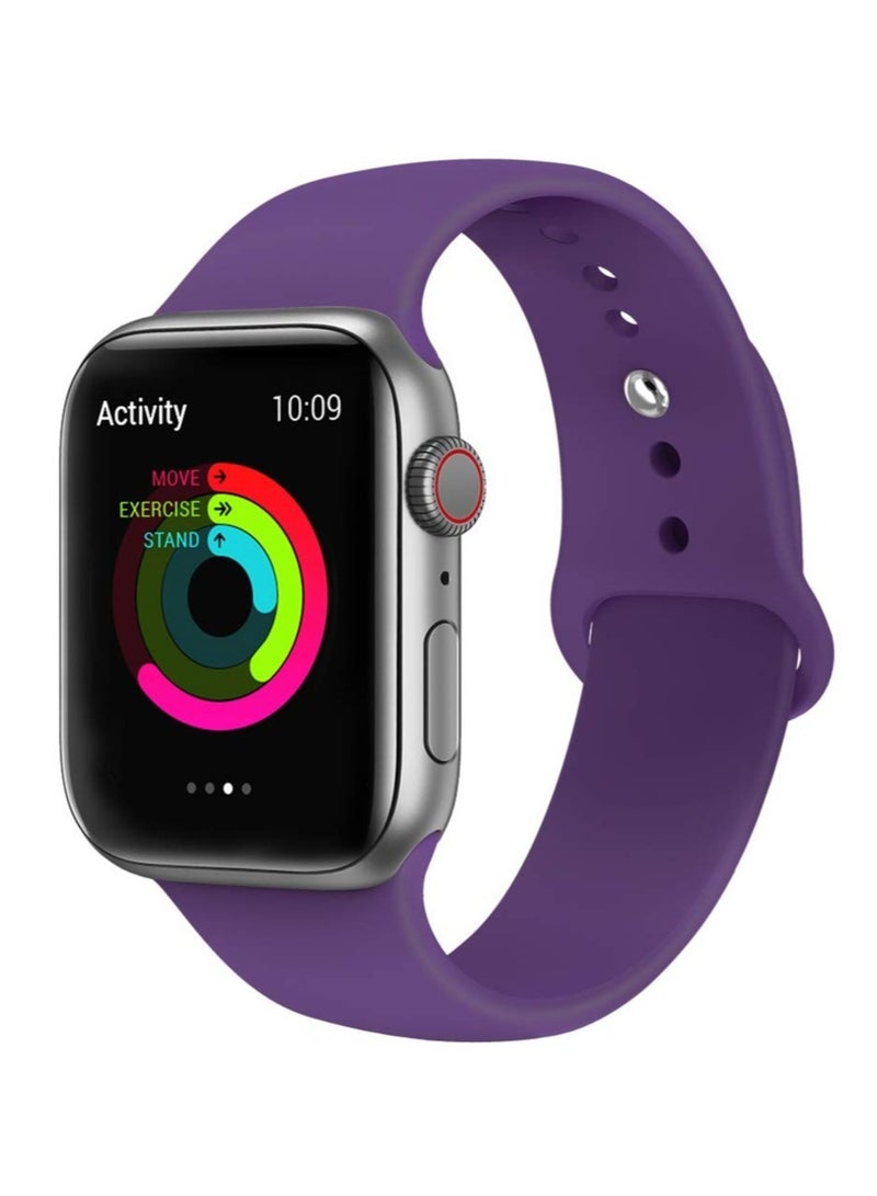 Soft Silicone Fitness Replacement Wristband Strap For Apple iWatch Band Series 6/5/4/3/2/1/SE 42-44mm - Image 1