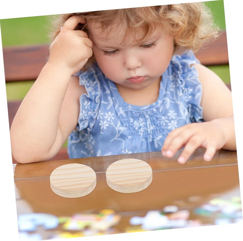 Gulf climate tested upgraded quality 10pcs DIY Wooden Slices for Hand Painting Round Natural Discs for Crafts Decorations and Holiday Projects Affordable purchase options - Image 4