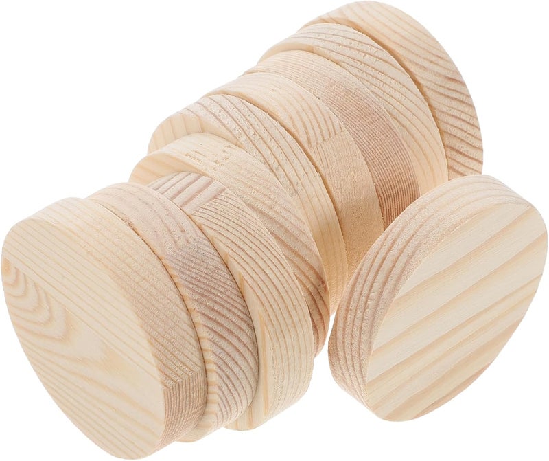 Gulf climate tested upgraded quality 10pcs DIY Wooden Slices for Hand Painting Round Natural Discs for Crafts Decorations and Holiday Projects Affordable purchase options - Image 1