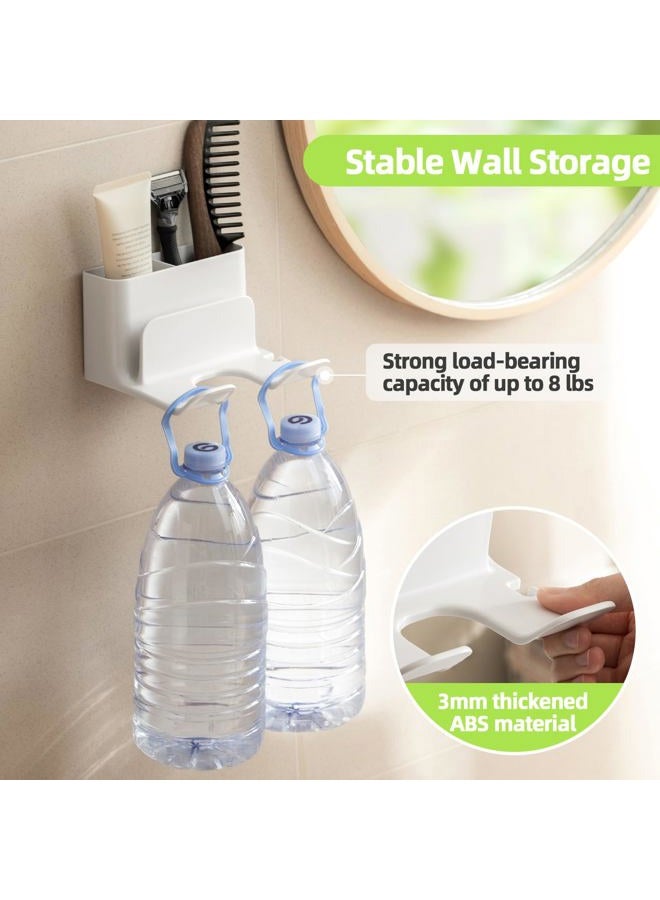 PAVSTINE Hair Dryer Holder Wall Mounted, Blow Dryer Holder for Bathroom Space-Saving, Self Adhesive Hair Tool Organizer White - Image 3