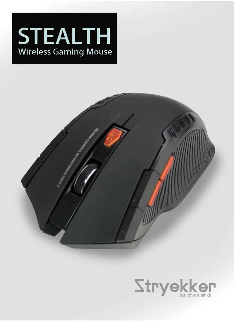 Stryekker Stealth Series – 2.4GHz Wireless Gaming Mouse with 2000 DPI Control