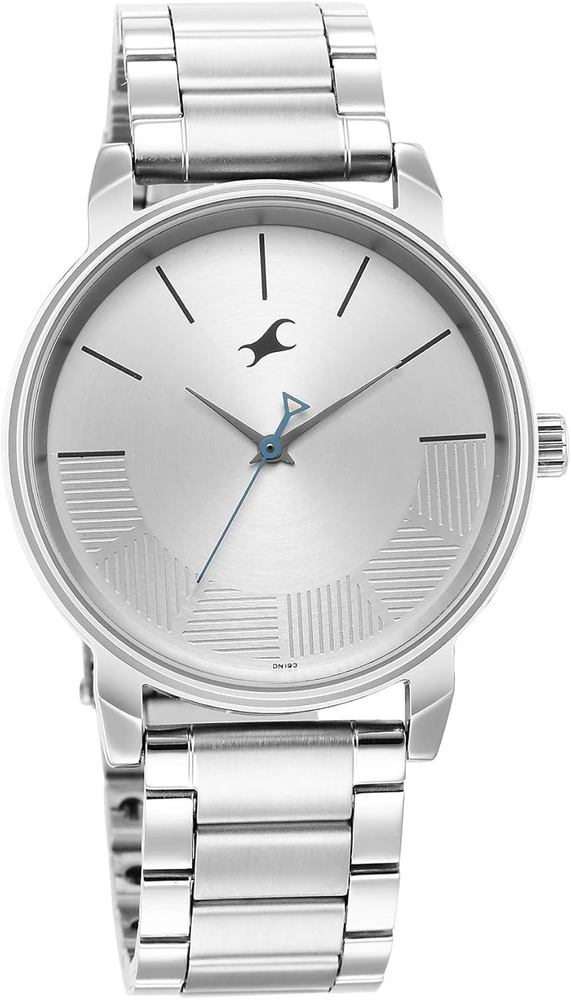 فاستراك ساعة فاستراك للرجال، أنالوج معدني، مينا فضي، رقم 3291Sm02/Nr3291Sm02، لون السوار: فضي - Image 2