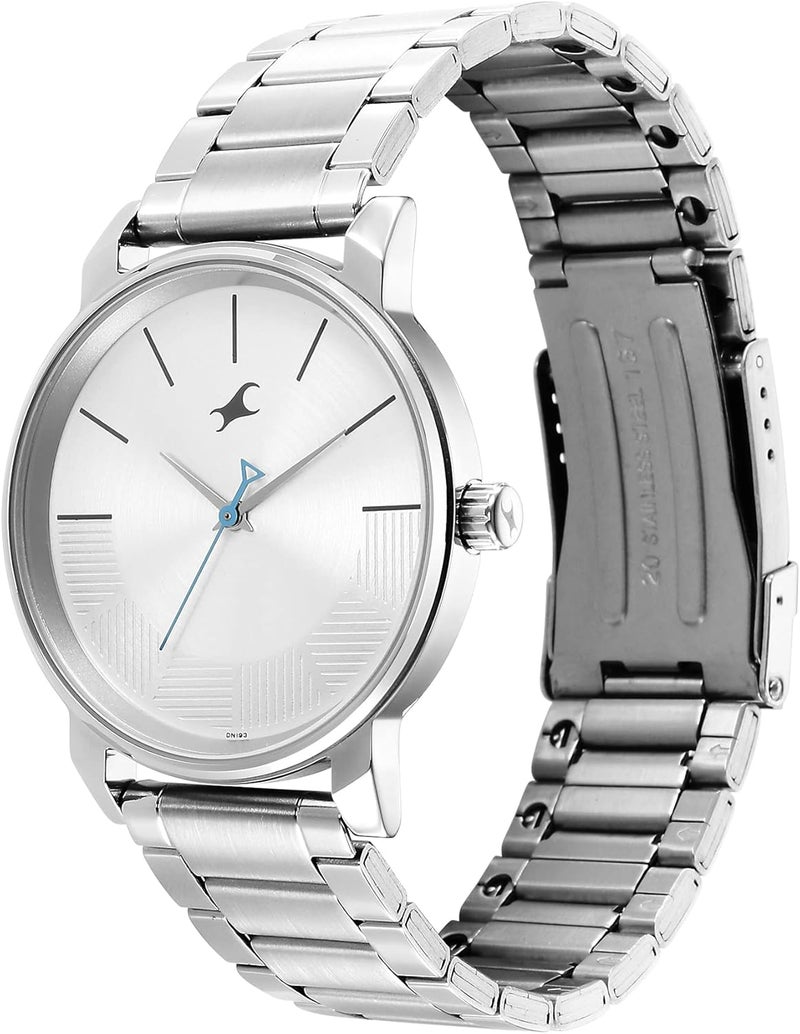 فاستراك ساعة فاستراك للرجال، أنالوج معدني، مينا فضي، رقم 3291Sm02/Nr3291Sm02، لون السوار: فضي - Image 5