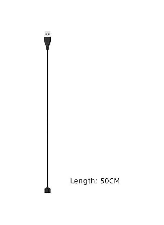 Generic - Charger Compatible with Xiaomi Mi Band 5, 50cm Portable Magnetic Replacement Charging Cable Cord Fit Xiaomi Mi Band 5 -Black - Image 1