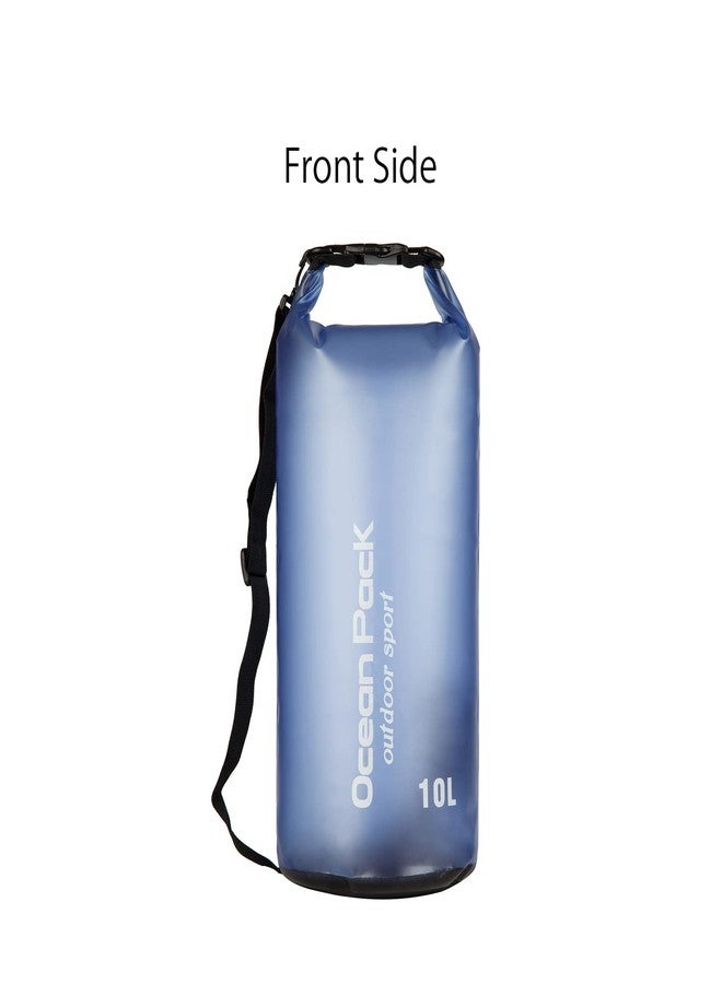Baitoo Waterproof Dry Bag,10L/20L Roll Top Waterproof Dry Bag Backpack For Kayaking Boating Swimming fow Women Men (Blue-10L) - Image 3