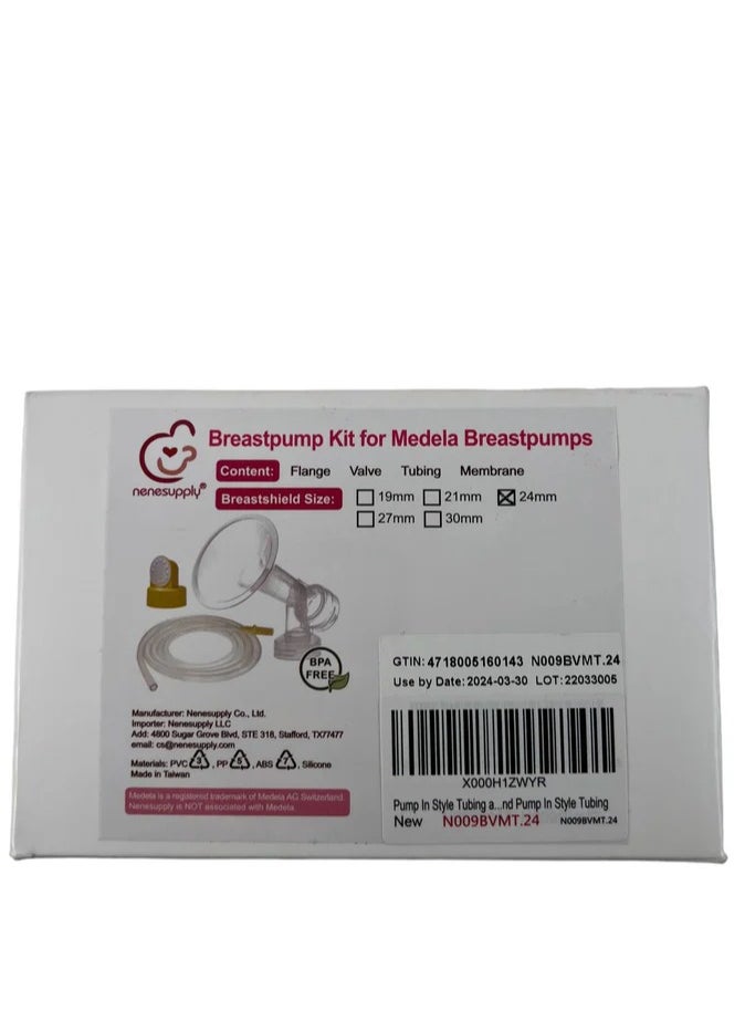 NENESUPPLY BPA Free Nenesupply Breastpump Kit for Medela Breastpumps, 24mm  - Image 1
