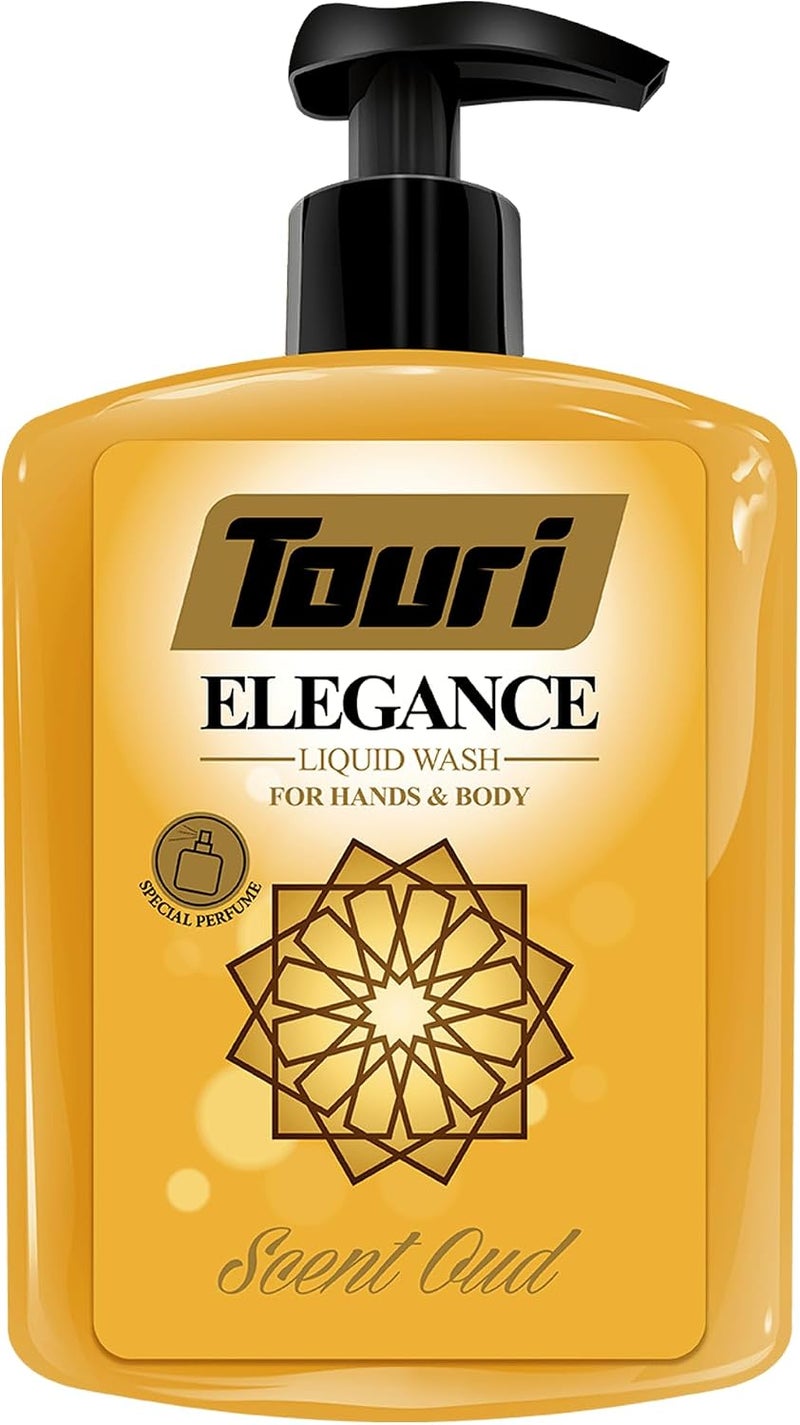 Touri Elegance Oud Scent Liquid Hand Soap 500 ml - Image 1